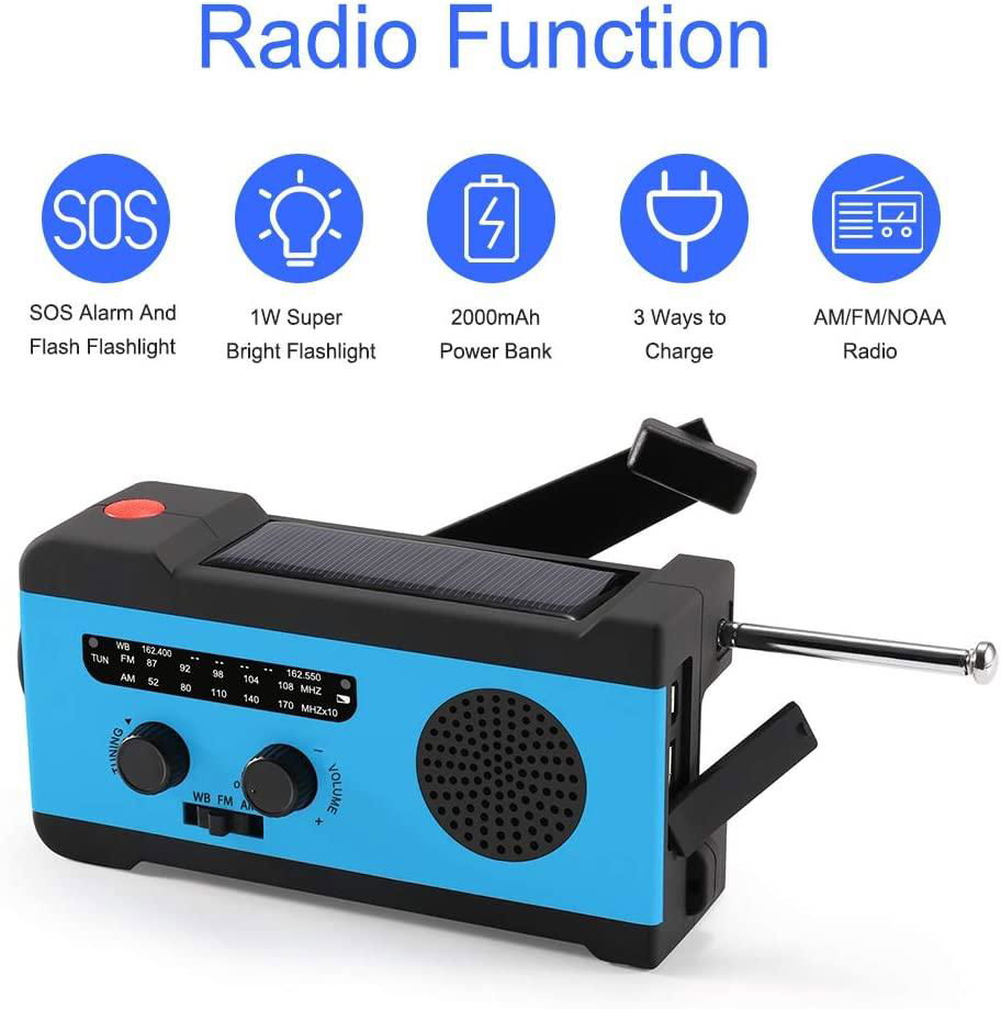 Best Survival Emergency Solar Crank Radio for Outdoor Camping 2