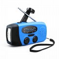 Hand Crank Winding Charge Solar Flashlight Radio 2