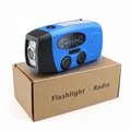 Hand Crank Winding Charge Solar Flashlight Radio