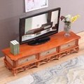 Wholesale Rattan TV Cabinet Soild Wood TV Stand for Living Room
