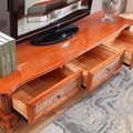 Wholesale Rattan TV Cabinet Soild Wood TV Stand for Living Room