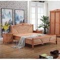 Natural Rattan Bedroom Furniture Double Rattan Woven Bed 2