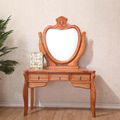 Elegant Wooden and Rattan Makeup Dressing Table Dressers
