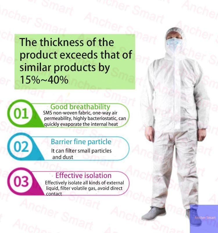 isolation gown   protection suit protective clothing 3