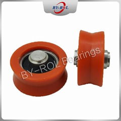 U Groove V groove roller for guide tracks Plastic bearing roller POM Nylon