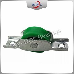 Customized Size Bracket & Bearing Plastic Nylon roller for sliding door, wheel