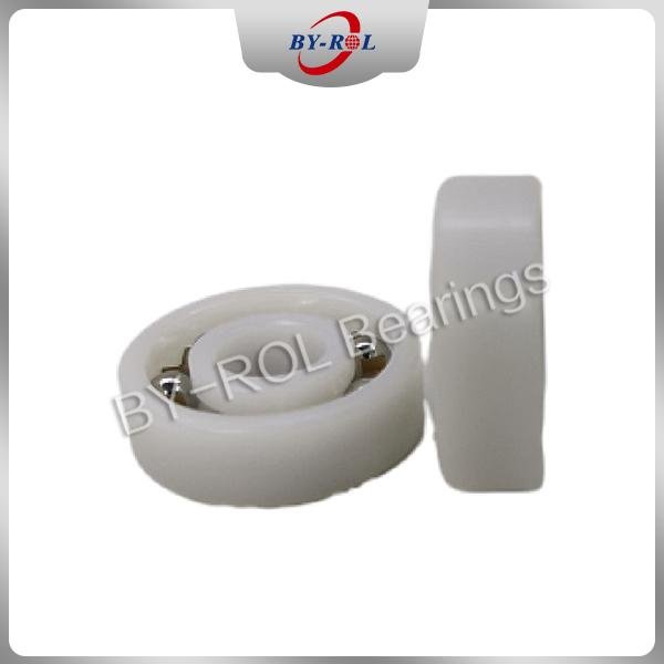 China Factory Plastic Ball Bearing Plastic Coated Miniature Bearing  2