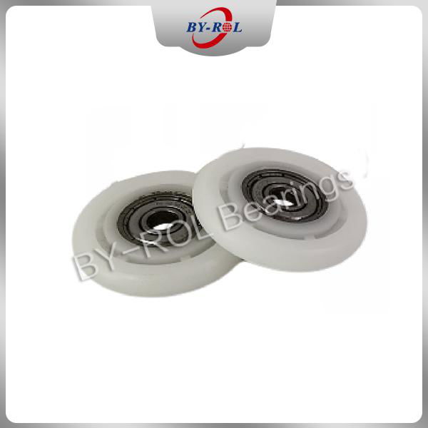 nylon pulley wheels with bearings plastic coat bearing pulley 2