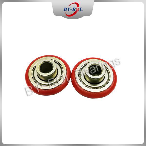 nylon pulley wheels with bearings plastic coat bearing pulley 5