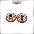 nylon pulley wheels with bearings plastic coat bearing pulley