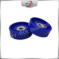 nylon pulley wheels with bearings plastic coat bearing pulley