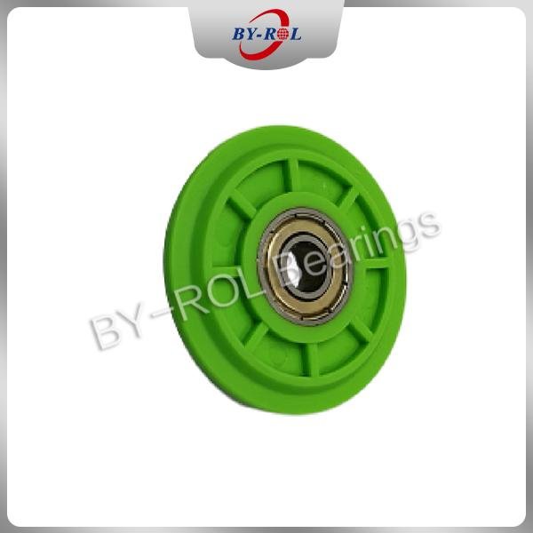 608zz nylon plastic roller wheel ball bearing as per drawing or sample 1