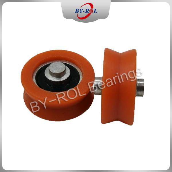 CNC plastic pulley v groove wheel bearing Round Delrin POM 3D Printer v wheel