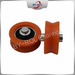 CNC plastic pulley v groove wheel bearing Round Delrin POM 3D Printer v wheel