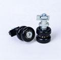 nylon plastic coated bearing/ rollers wheels/roller pulley wheel factory price 2