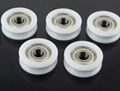 608 608zz nylon plastic roller wheel ball bearing ceramic ball plastic bearing 3