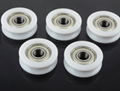 608 608zz nylon plastic roller wheel ball bearing ceramic ball plastic bearing