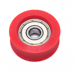 plastic v groove door wheel roller small pulley wheels nylon bearing 