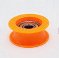 plastic v groove door wheel roller small pulley wheels nylon bearing 