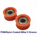 696zz POM Nylon Coated Plastic Bearing Roller 4