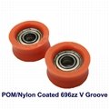 696zz POM Nylon Coated Plastic Bearing Roller