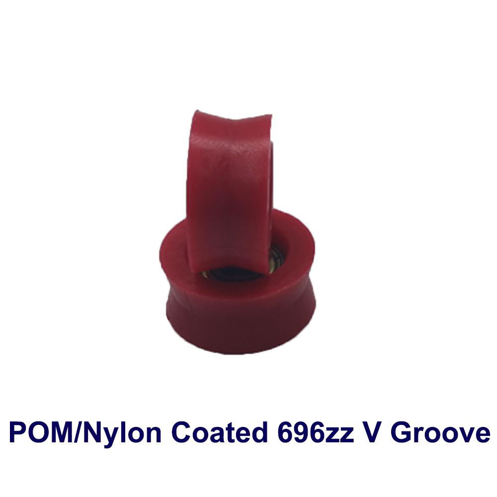 696zz POM Nylon Coated Plastic Bearing Roller 5