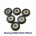 Bearing 608zz Plastic Roller Wheel in Nylon PA6 PA66