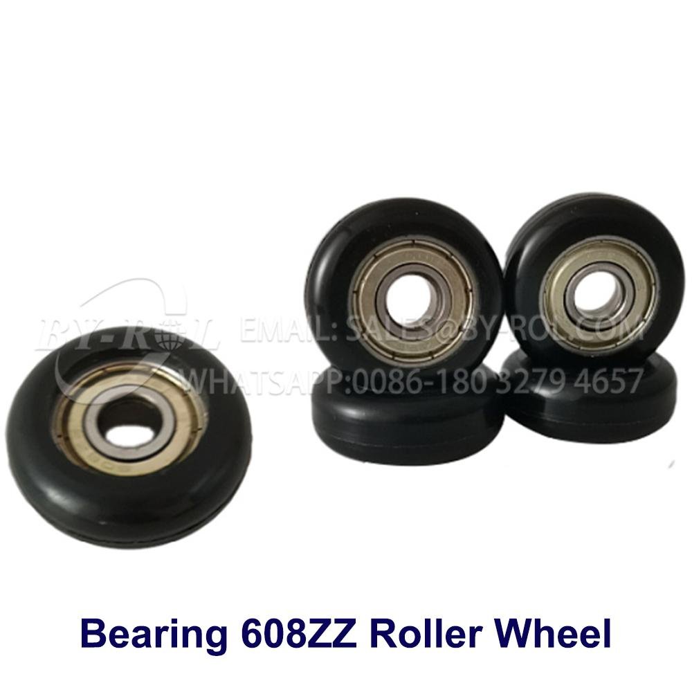 Bearing 608zz Plastic Roller Wheel in Nylon PA6 PA66 4