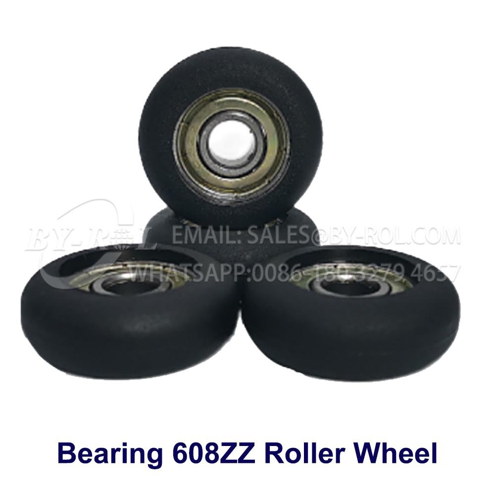Bearing 608zz Plastic Roller Wheel in Nylon PA6 PA66 5