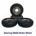 Bearing 608zz Plastic Roller Wheel in Nylon PA6 PA66