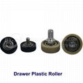 nylon roller bearings drawer roller wheels plastic sliding door roller 4