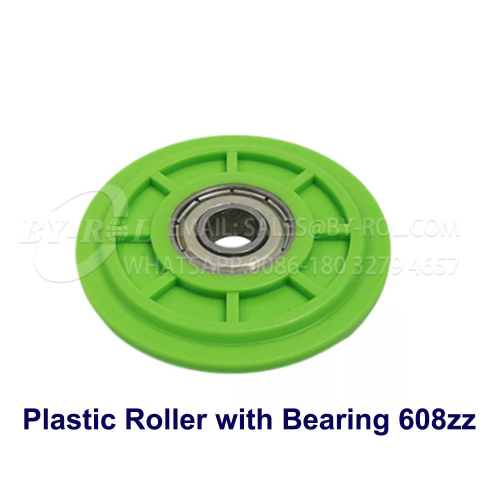 Popular Plastic Bearing Roller in White Green Red 2