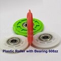 Popular Plastic Bearing Roller in White Green Red 3