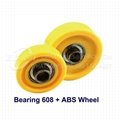 Bearing 608zz with ABS plastic Wheel Pulley Converyor Pulley 3