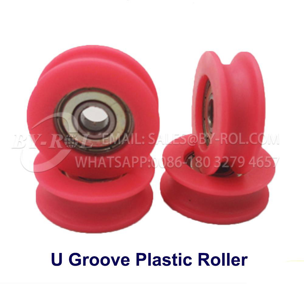 U Groove Plastic Bearing Window and Door Roller Wheel 5