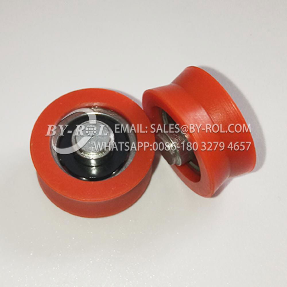 Plastic Nylon V Groove Rollers Pulley Wheels Factory Sliding Window Door Rollers 3