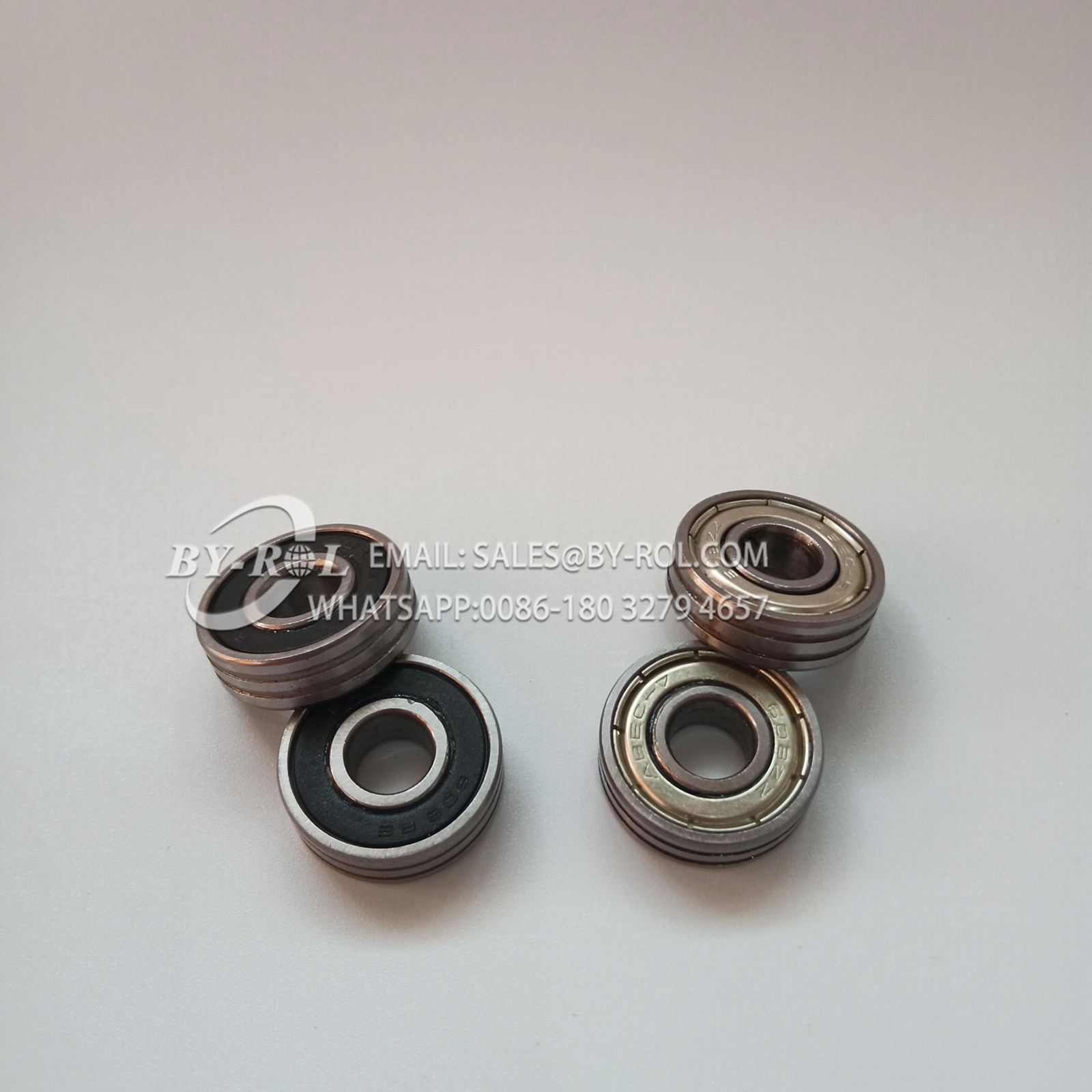 608 608RS 608ZZ 608-2RS 608ZZN 608-2RSN Door Window Rollers Ball Bearing Slotted