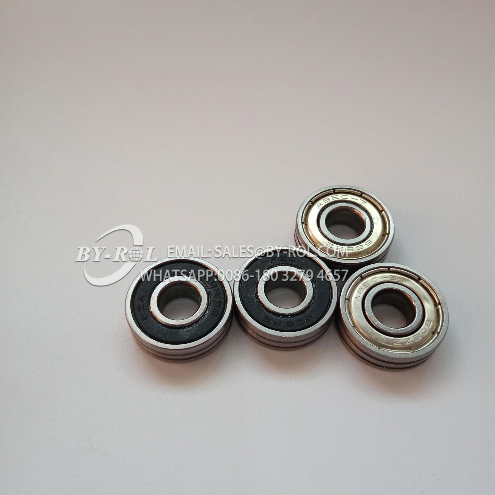 608 608RS 608ZZ 608-2RS 608ZZN 608-2RSN Door Window Rollers Bearing Two Slots 4