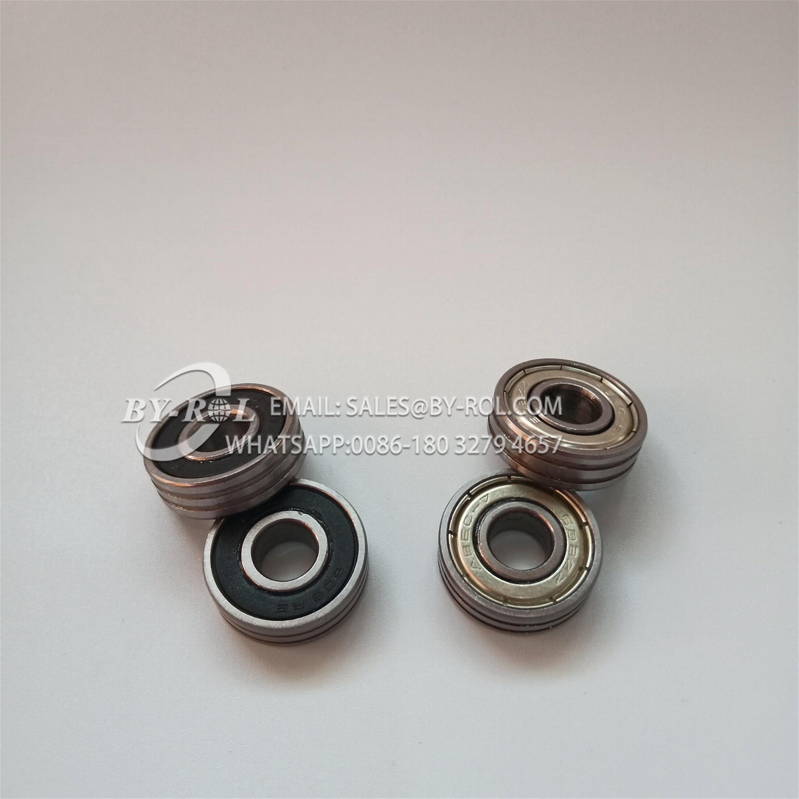 608 608RS 608ZZ 608-2RS 608ZZN 608-2RSN Door Window Rollers Bearing Two Slots 5