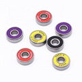 High Speed Low Noise 608 2rs Skateboard Longboard Roller Skate Bearings 608rs 4