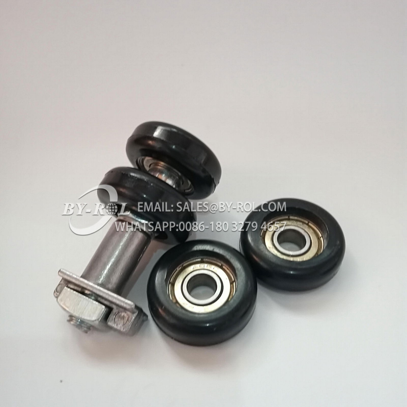 hot products nylon coated sliding gate pulley roller wheels 608zz 2