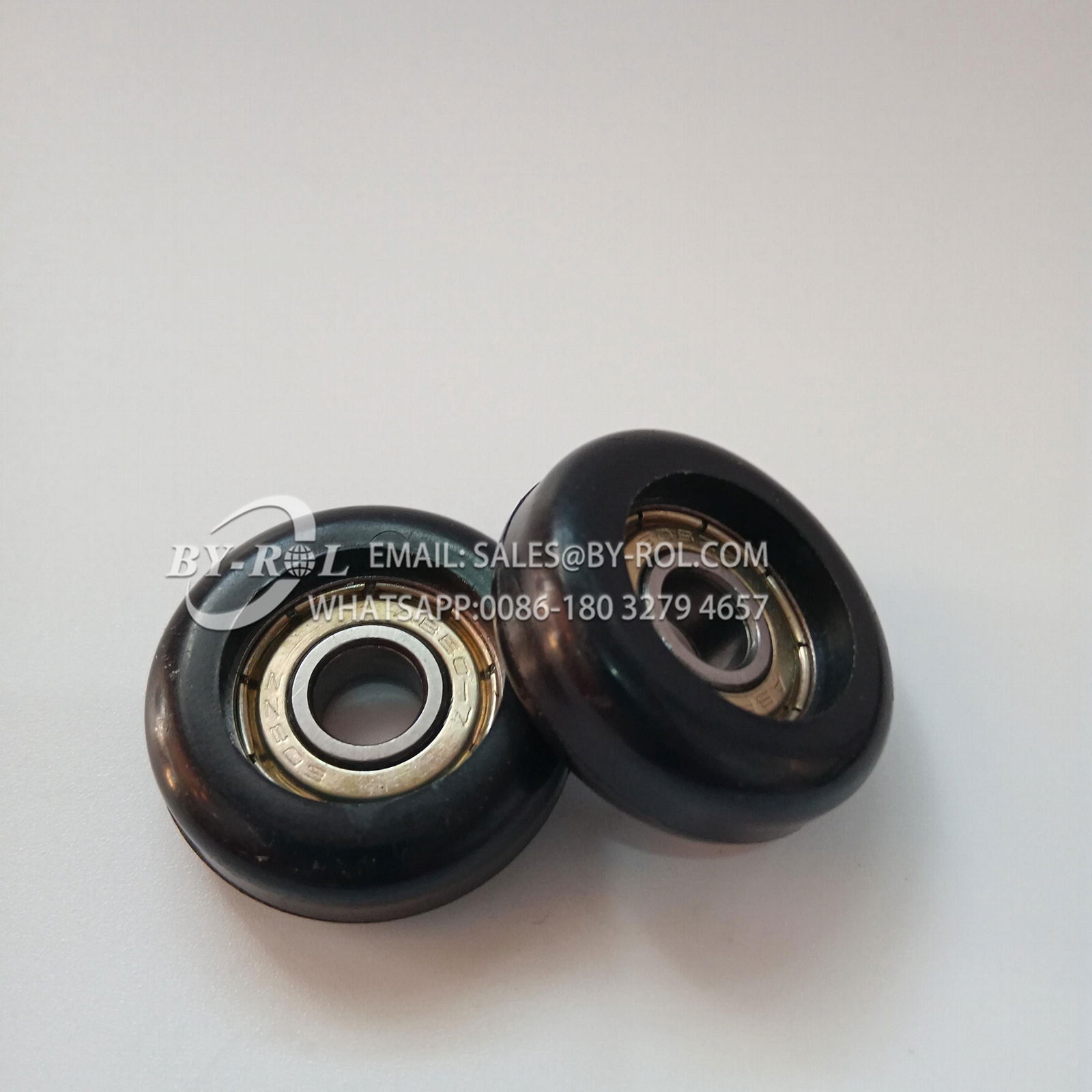 hot products nylon coated sliding gate pulley roller wheels 608zz 3