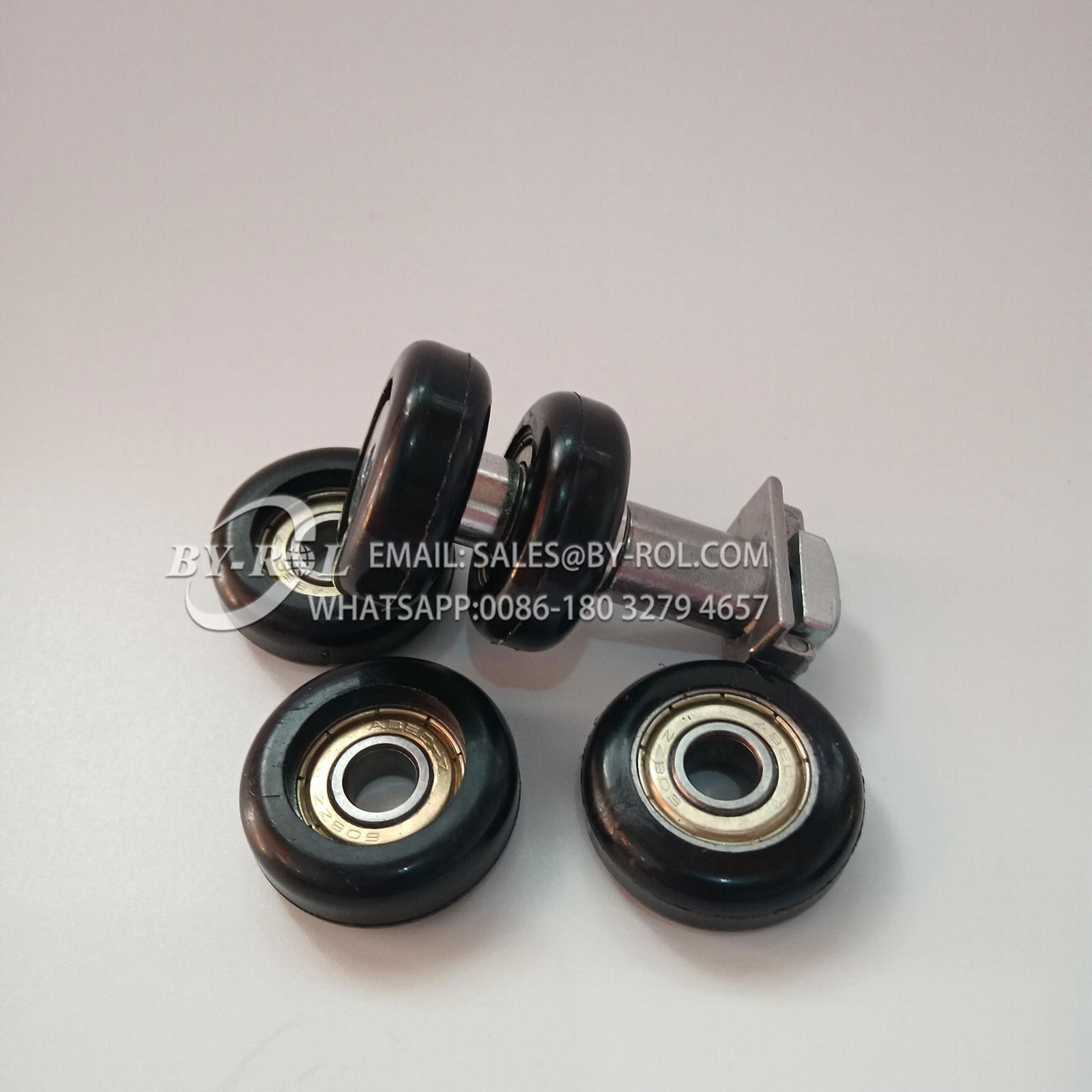 hot products nylon coated sliding gate pulley roller wheels 608zz