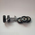 Customized Size Bracket & Bearing Plastic Nylon roller for sliding door wheel 