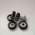 Customized Size Bracket & Bearing Plastic Nylon roller for sliding door wheel  7