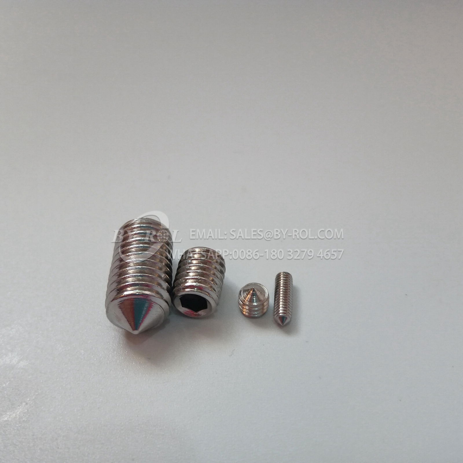 Stainless Steel Hexagon Socket Knurl Set Screws with Cup Point 4