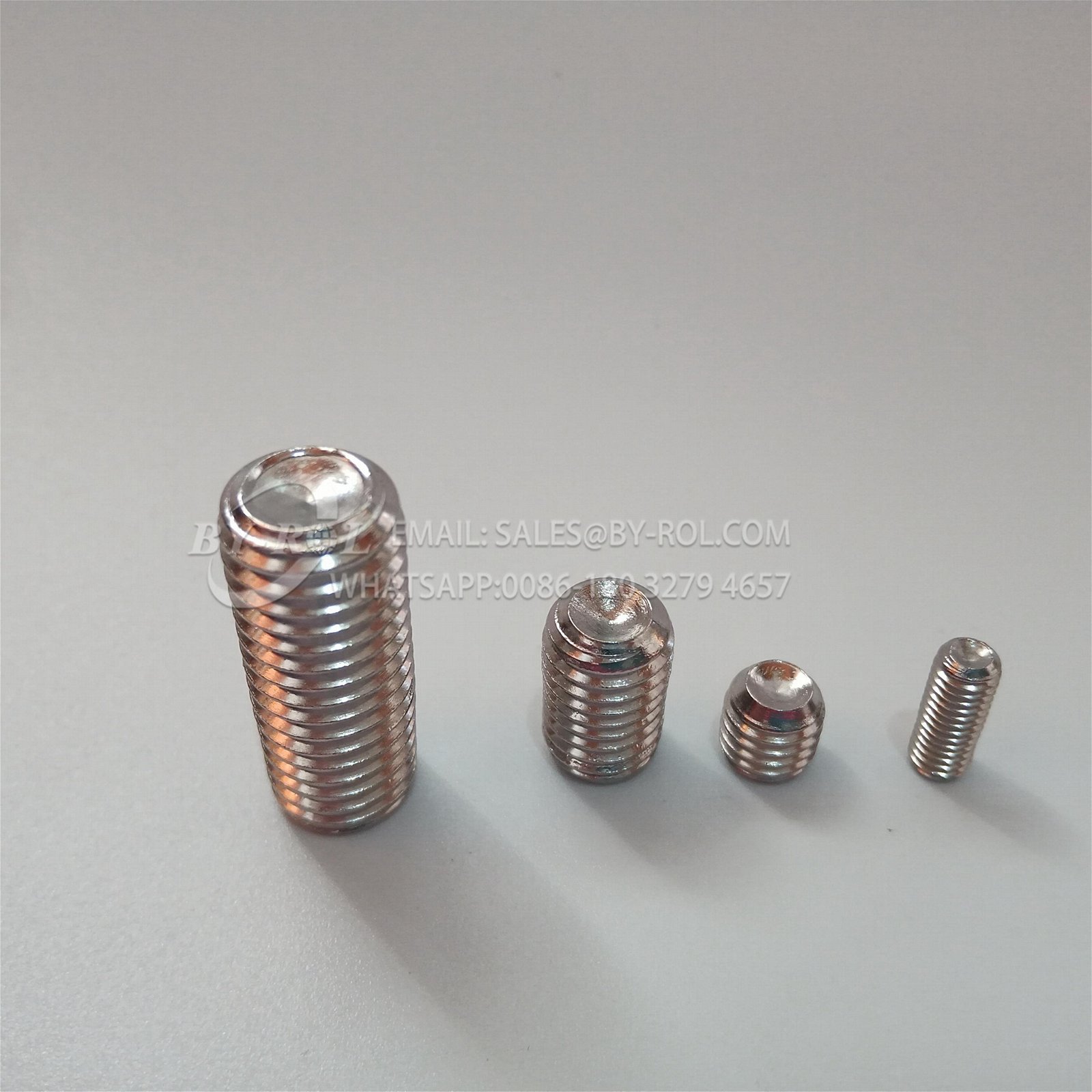 DIN916 Inner Hex Socket Set Screws With Cup Point 304 Stainless Steel OEM Stock  3