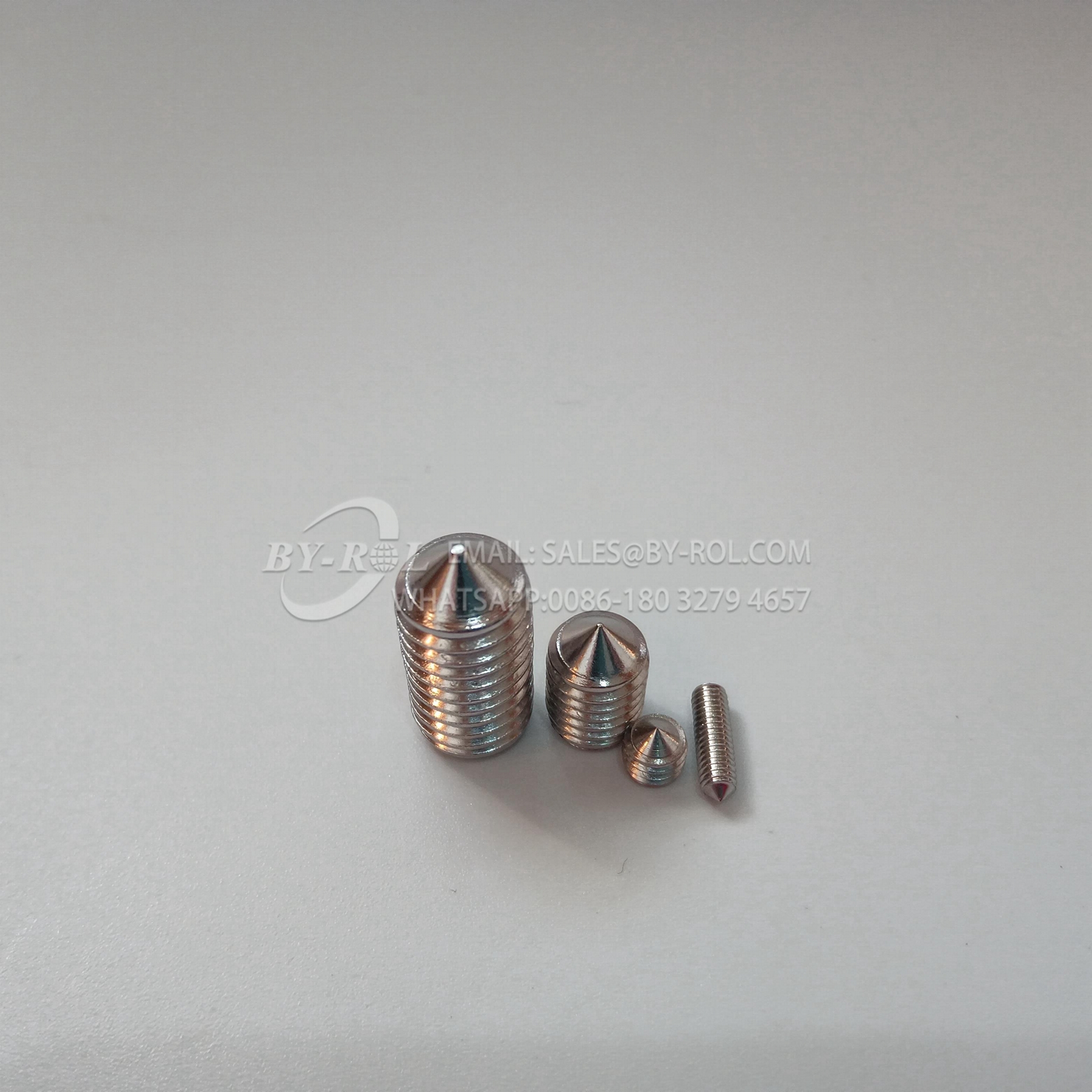 Stainless Steel Hexagon Socket Set Screws with Cone Point DIN914 3