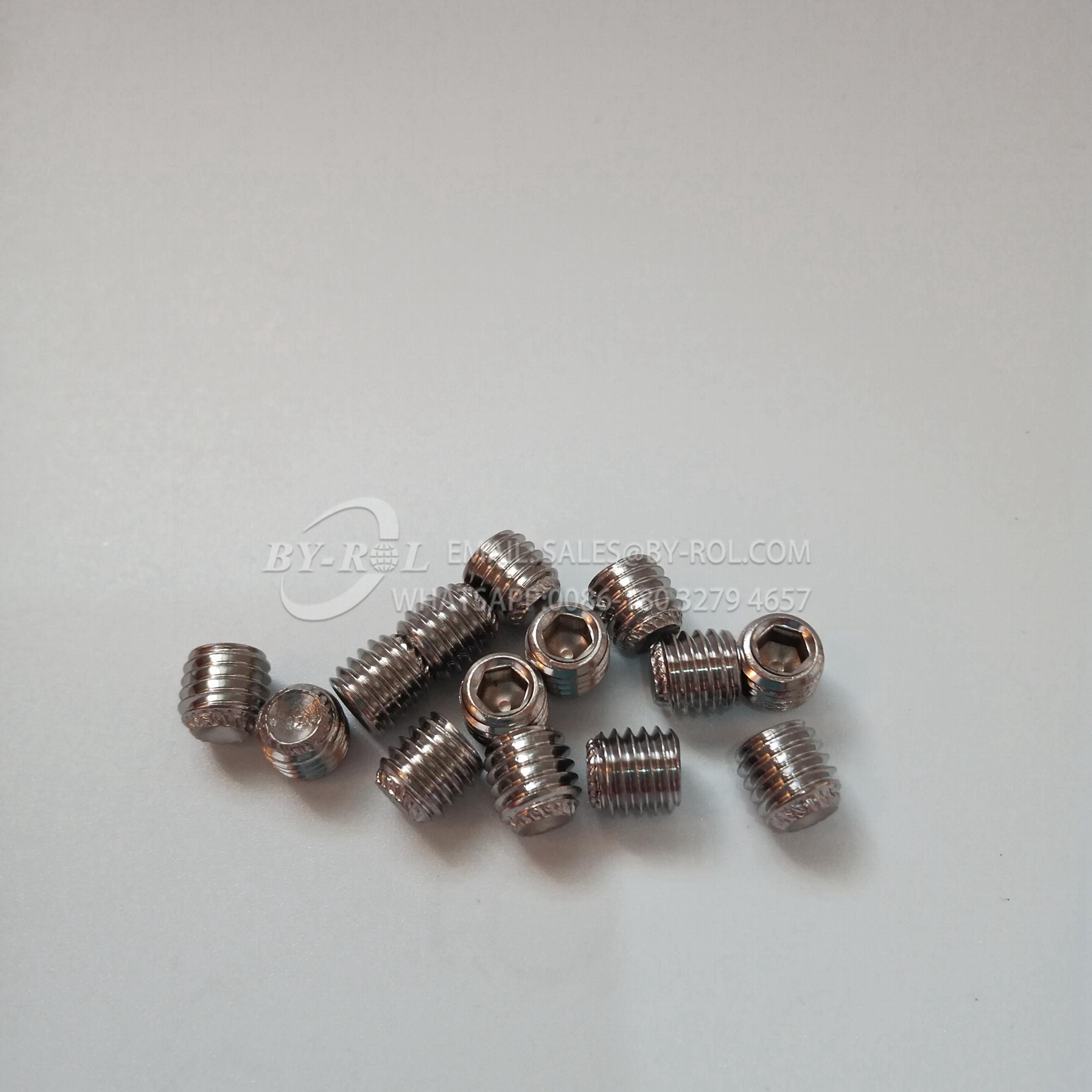 Stainless Screws with Cup Point and Knurling Set Socket Hex Screws 3