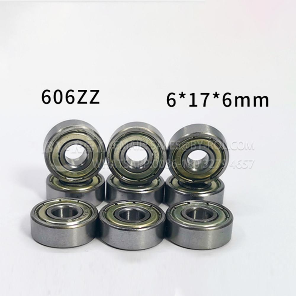 High Chrome/Carbon Steel Miniature Deep Groove Ball Bearing 606zz for Skating